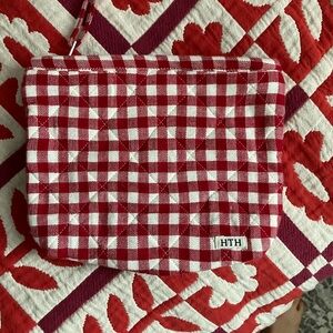 Red and White Gingham Pouch Heather Taylor Home